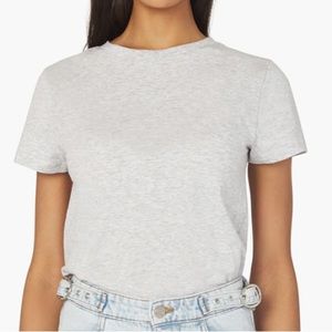 WeWoreWhat NWT T-Shirt Cotton Jersey Bodysuit - M / Light Heather Grey